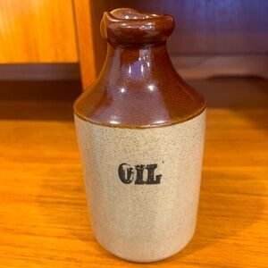 Pearsons of Chesterfield Stoneware oil jug / container Antique